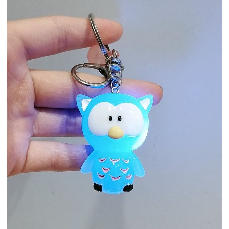 Móc chìa khóa phát sáng cute ngộ nghĩnh đáng yêu, móc khóa cute, móc khóa hoạt hình