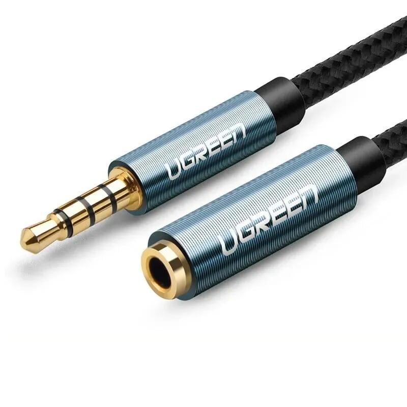 Ugreen 40673 1m màu xanh cáp âm thanh 3.5mm nối dài đầu nhôm av118