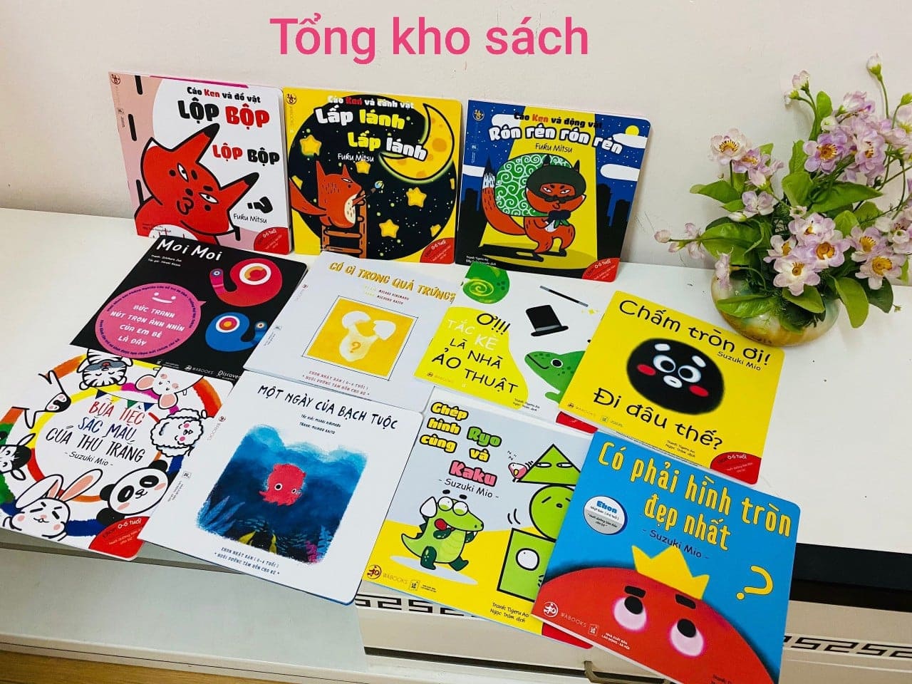 Combo 11 cuốn ehon nhật bản: hình khối, âm thanh, màu sắc