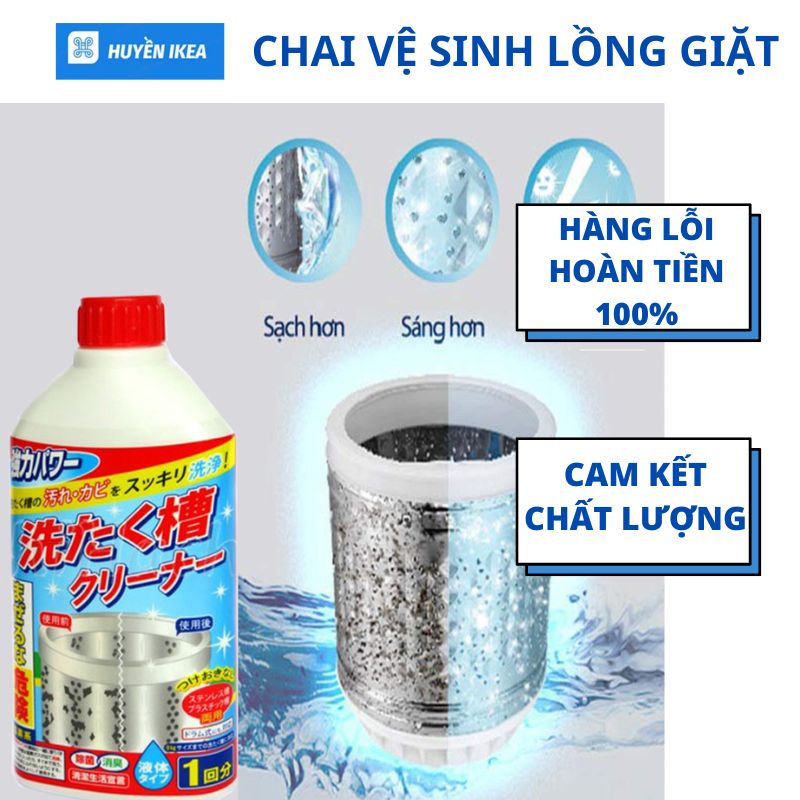 Chai Nước tẩy lồng giặt hàng nội địa Nhật (Đỏ)