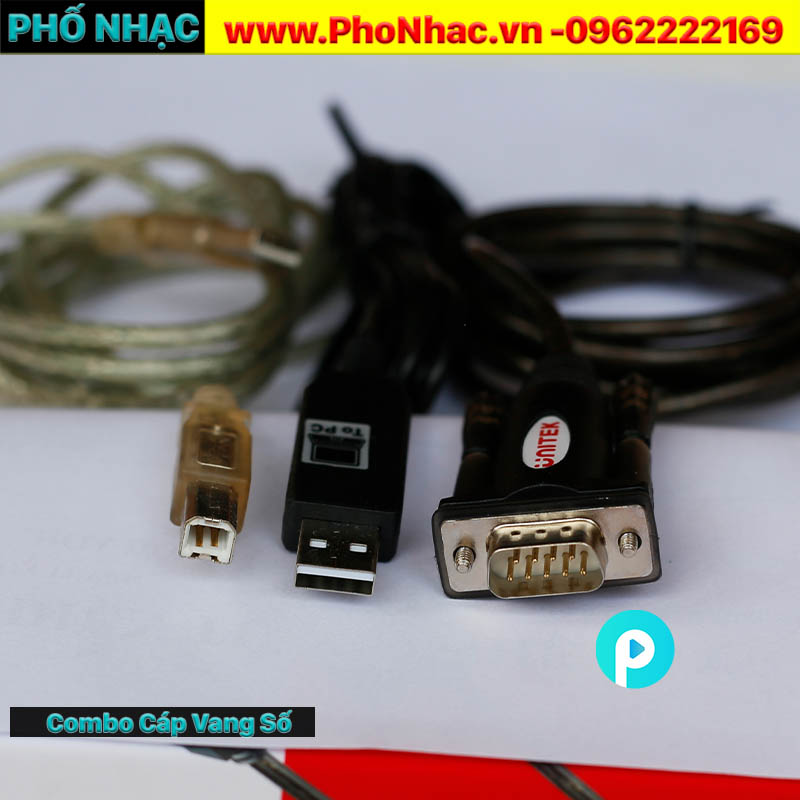 Combo Cáp chỉnh vang số kết nối máy tính FULL- Dùng được mọi loại vang số