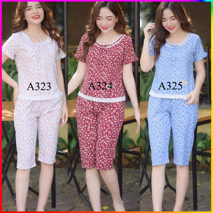 Đồ bộ mặc nhà, đồ bộ nữ mặc nhà  lụa hàn