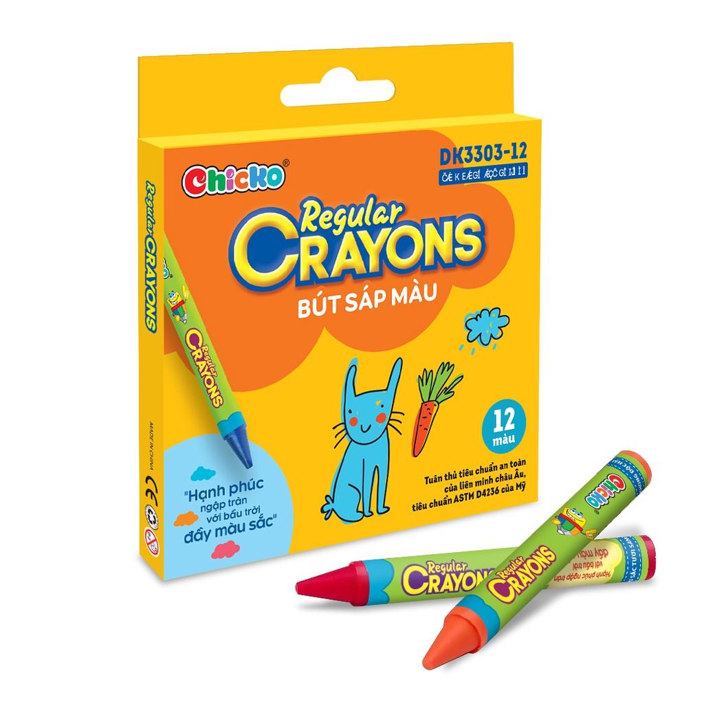 Bút sáp màu duka reglar crayons dk3303-12