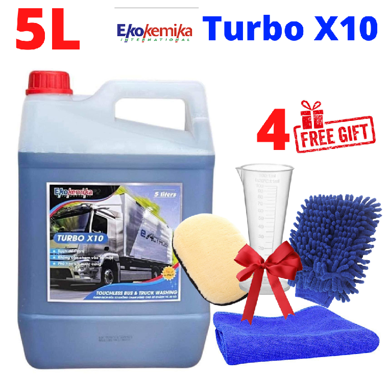 Dung dịch rửa xe không chạm ekokemika turbo x10 rửa xe sạch đến 99%