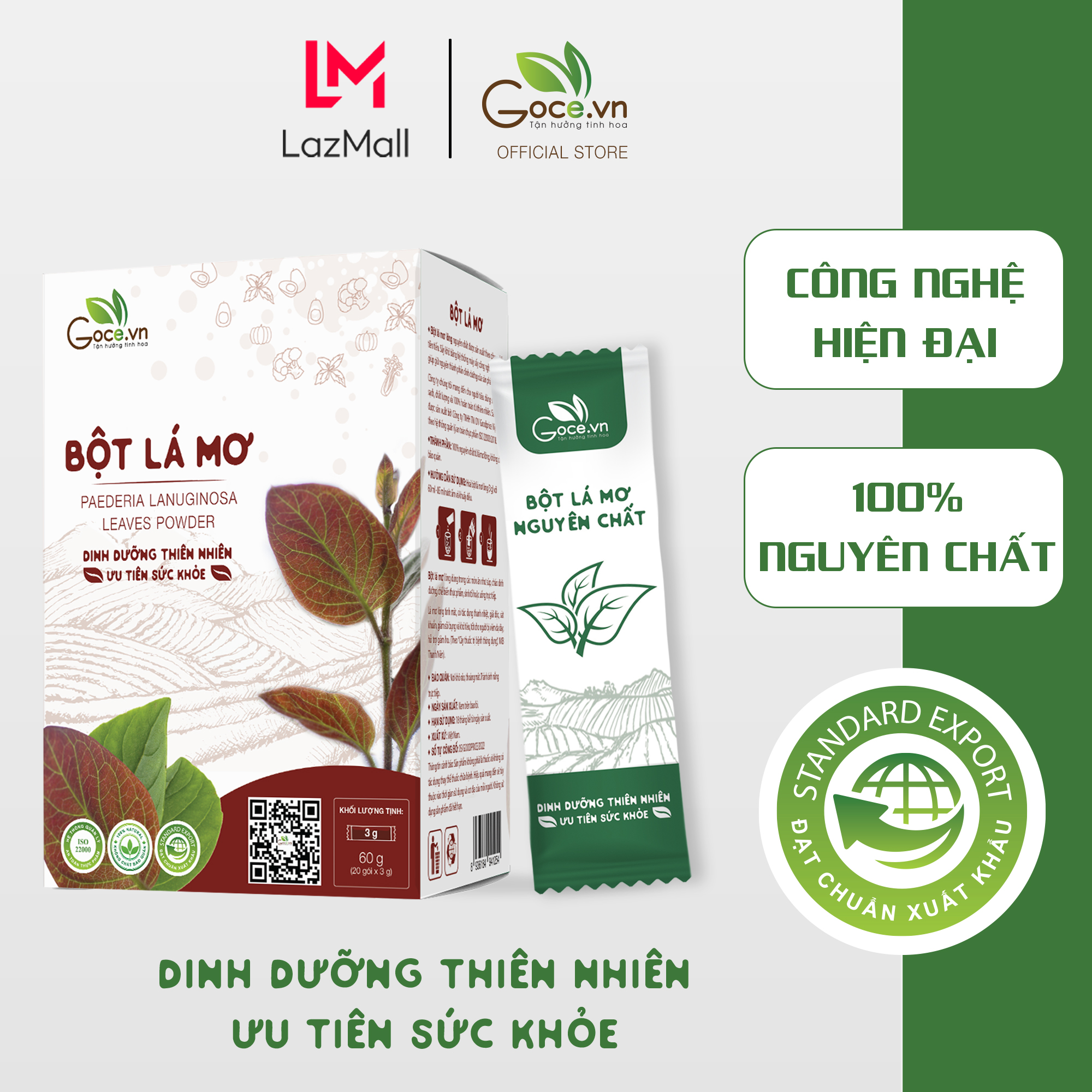 Bột lá mơ nguyên chất Goce - 60g