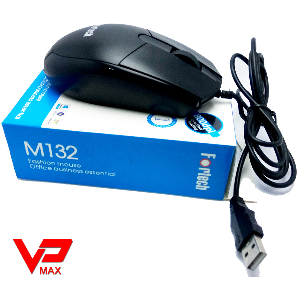 Chuột chơi game cao cấp Fortech M132 cho game văn phòng bền tốt cầm vừa tay