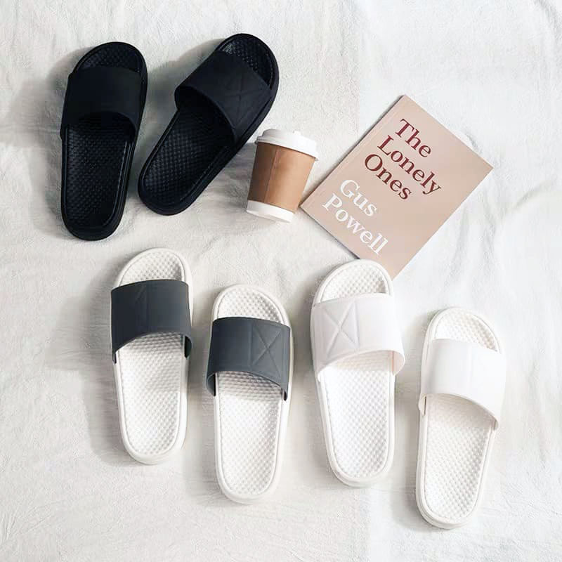 (Video) Dép quai ngang đúc sẵn unisex l dep nam nữ mẫu mới nhất l đế cao su non