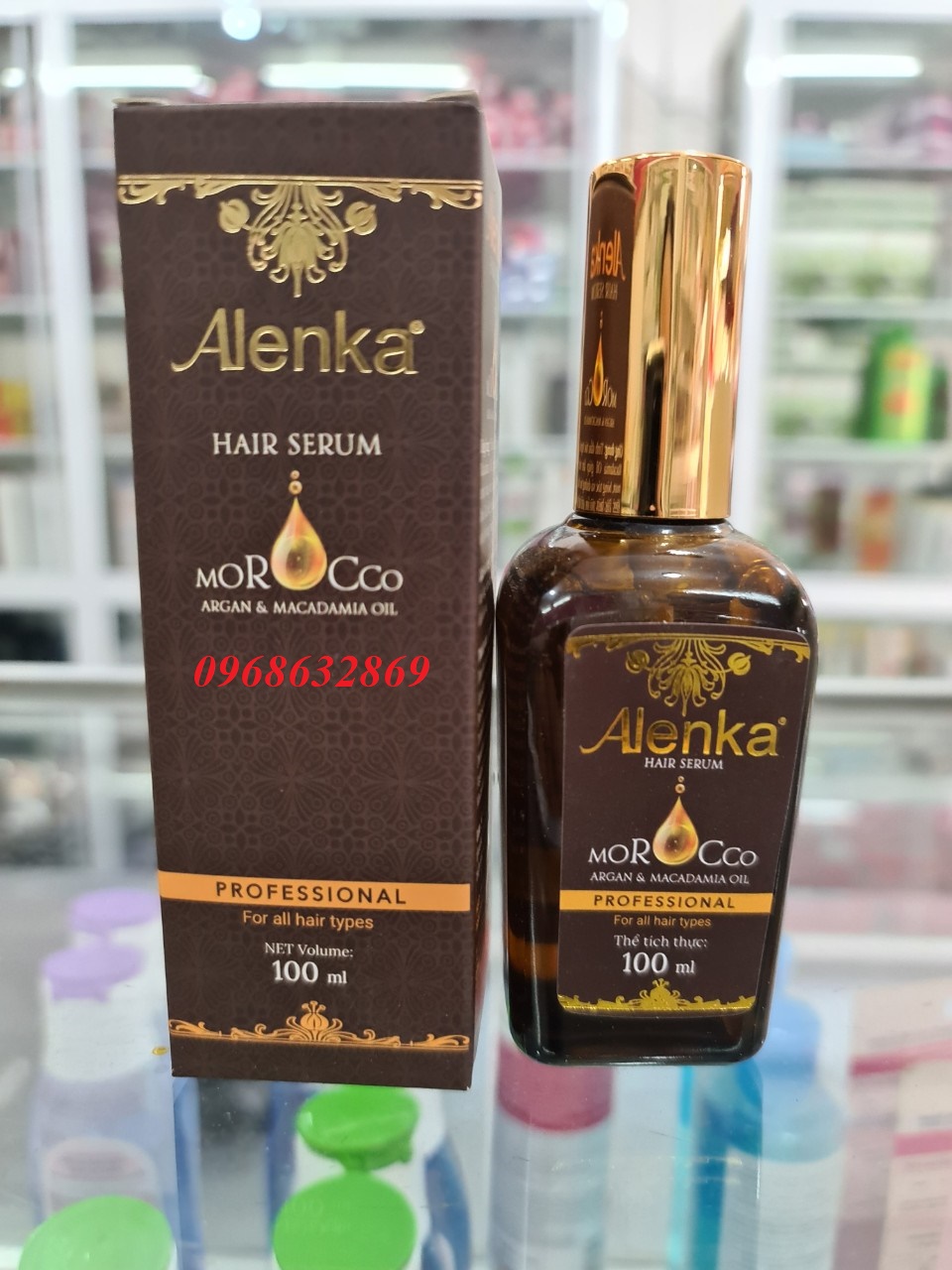 Tinh dầu dưỡng tóc giữ nếp tóc uốn Alenka Hair Serum 100ml