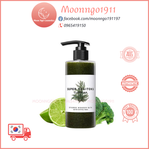 Sữa Rửa Mặt rau củ Super Vegitoks Cleanser 300ml