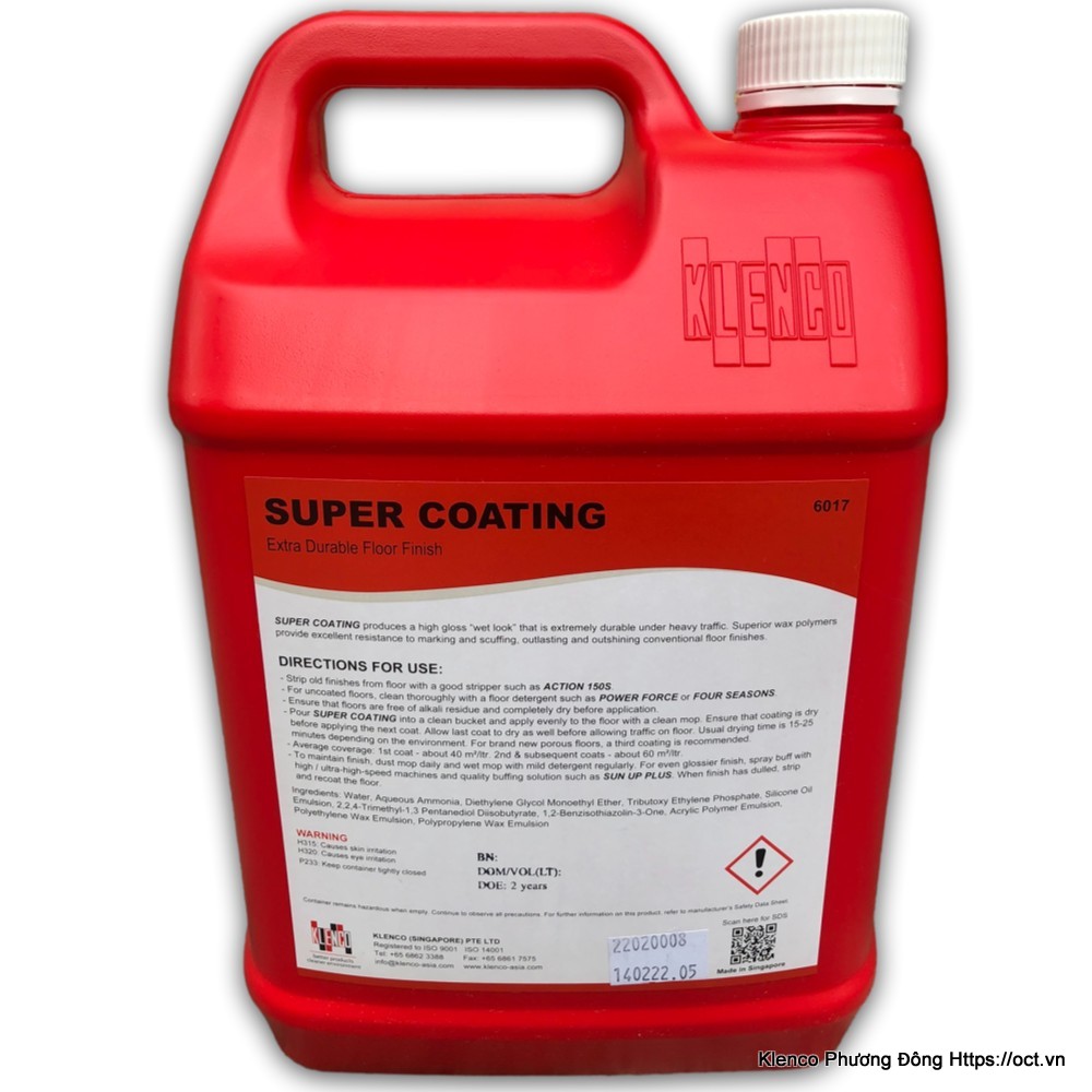 Hóa Chất Phủ Bóng Sàn Super Coating Klenco