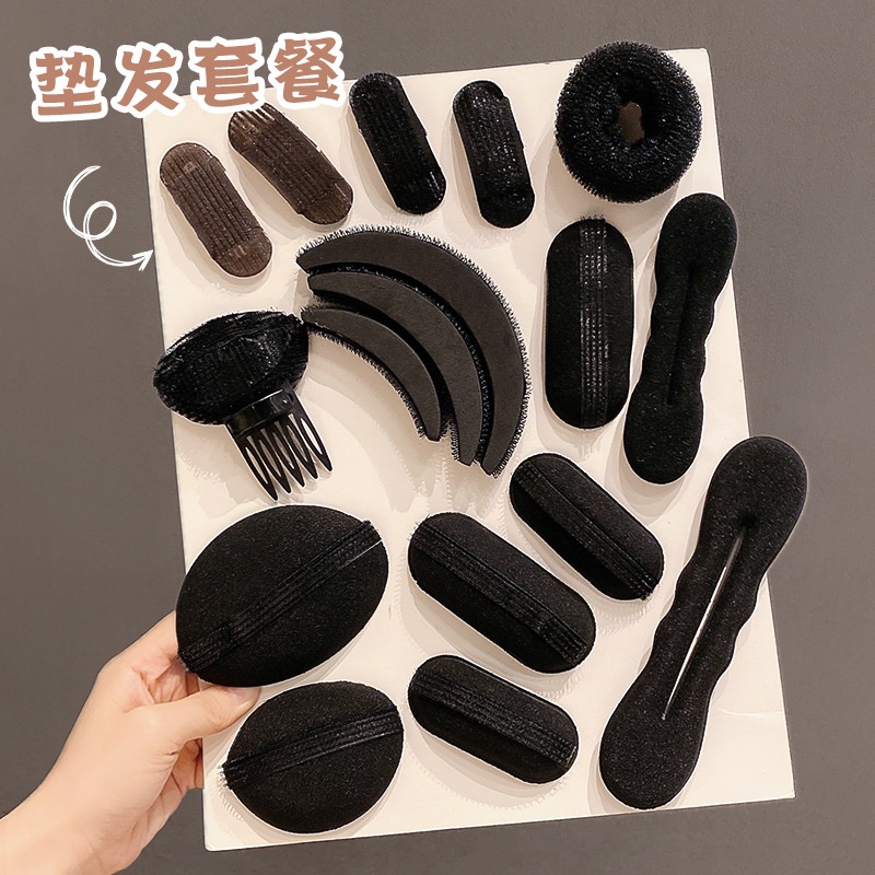 Kẹp độn phồng mái đính mút xốp- độn phồng tóc mái phong cách Hàn Quốc