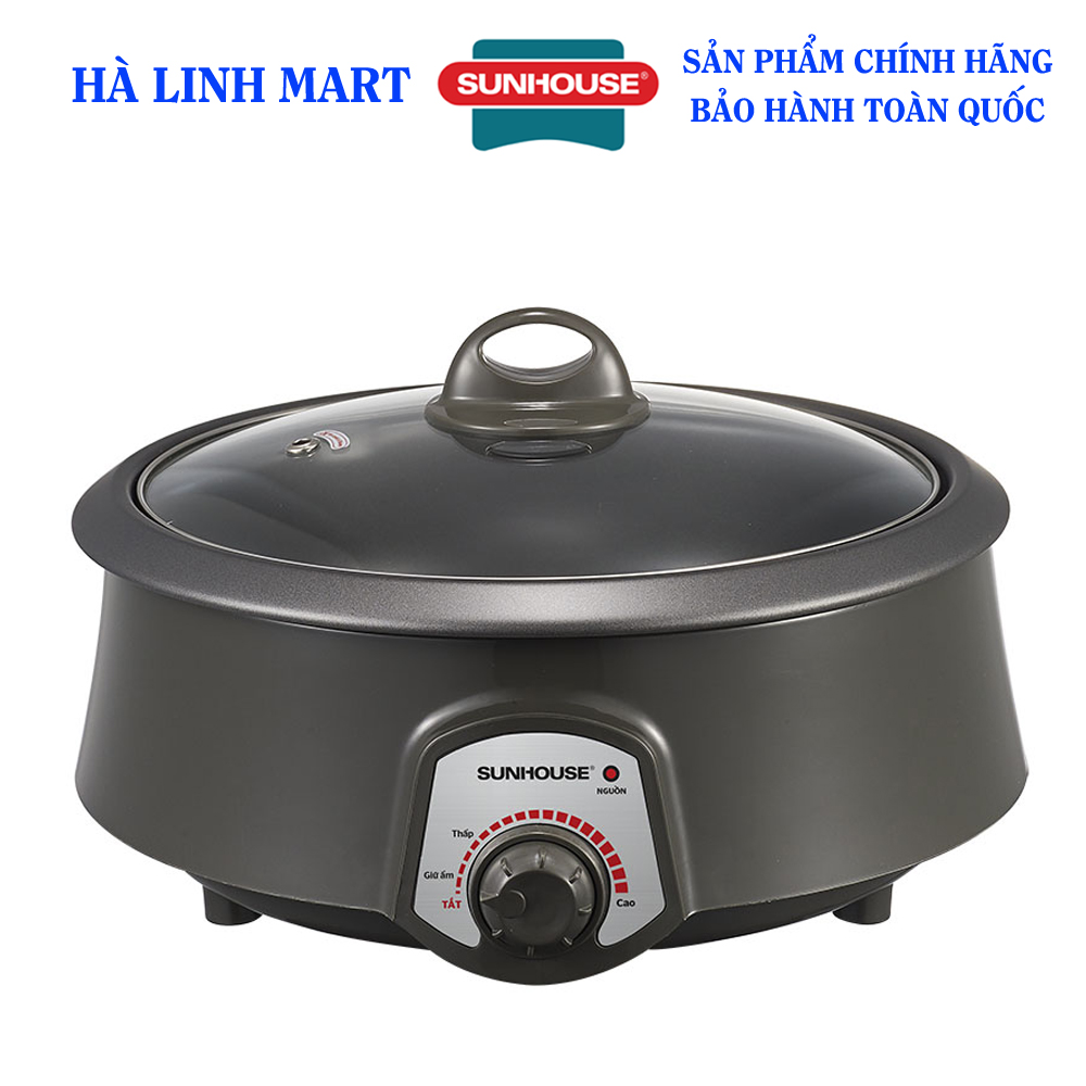 Nồi lẩu điện đa năng Sunhouse SHD4522 - Nồi lẩu có Công suất 1300W, bảo hành 12 tháng