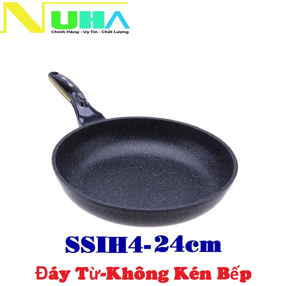 Chảo đá đáy từ chống dính CookWay SSIH4-24 size 24cmcạn lòng nhập khẩu hàn quốc, không kén bếp