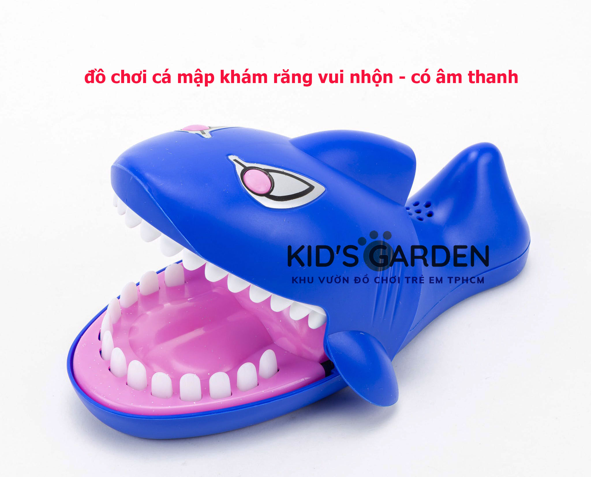Đồ chơi khám răng cá mập vui nhộn - có âm thanh - tặng kèm pin - kids garden - cam kết y hình