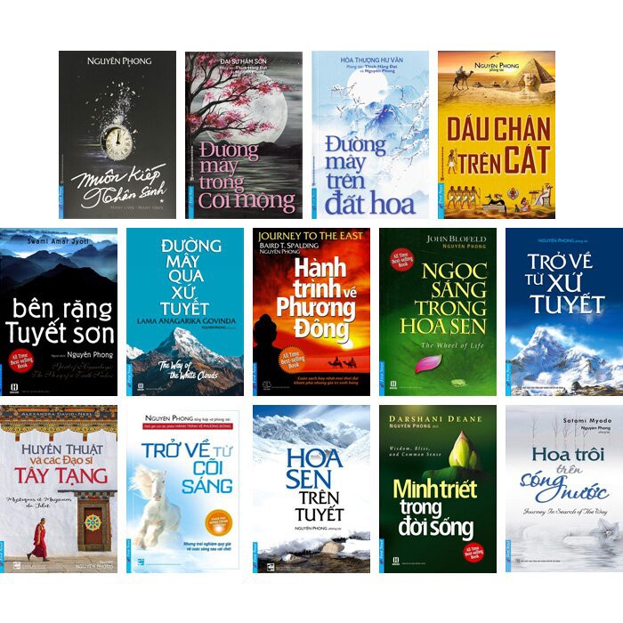 nguyetlinhbook Sách Xịn - Combo Trọn Bộ 14 Cuốn Của Tác Giả Nguyên Phong (nguyetlinhbook).
