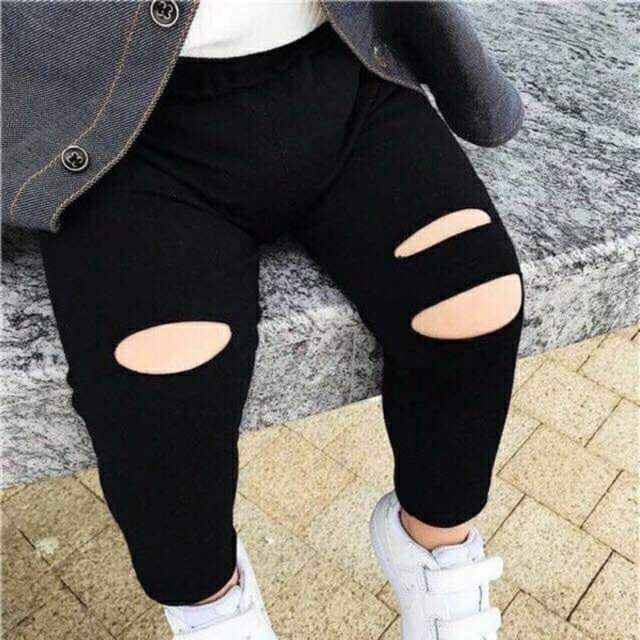 Quần legging thun rách gối cực chất cho bé 8-18kg shop-beecow