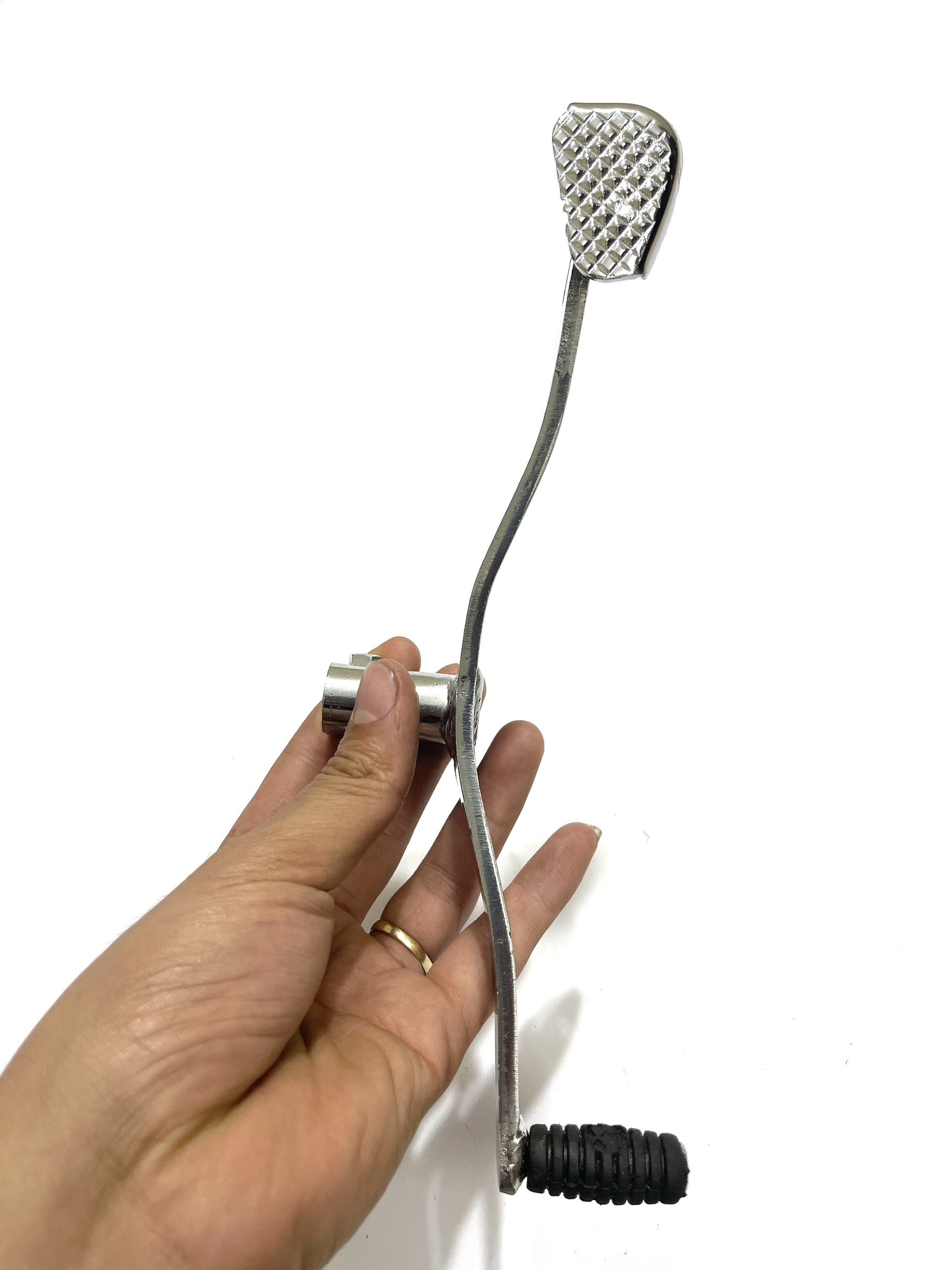 Cần số 2 chiều cho dòng xe dream wave màu xi inox