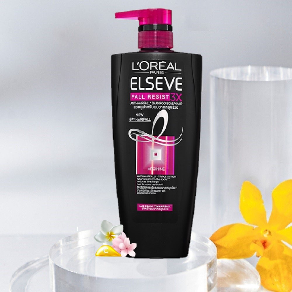 Dầu Gội L'Oreal Paris Elseve Fall Resist 620ml Ngăn Gãy Rụng Tóc 3 Tác Động: Nuôi Dưỡng Tái Tạo & Phục Hồi Tóc Yếu