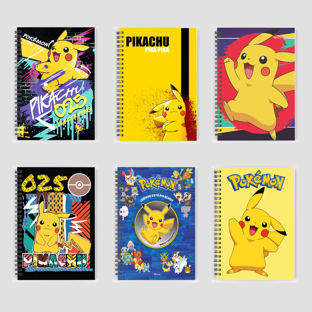 Sổ tay pokemon pikachu 200 trang mau 02399