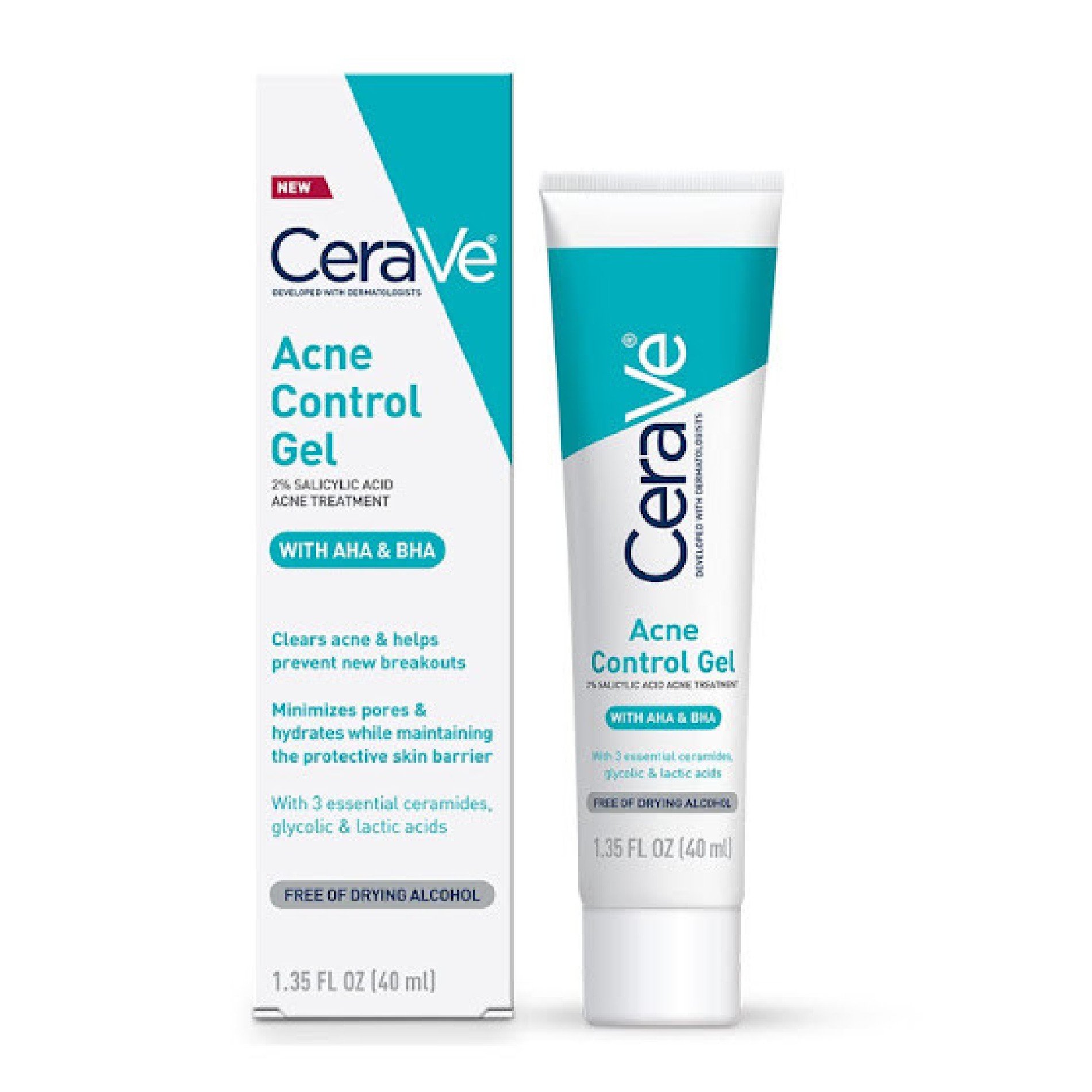Gel chấm mụn thông thoáng lỗ chân lông Cerave Acne Control Gel 40ml