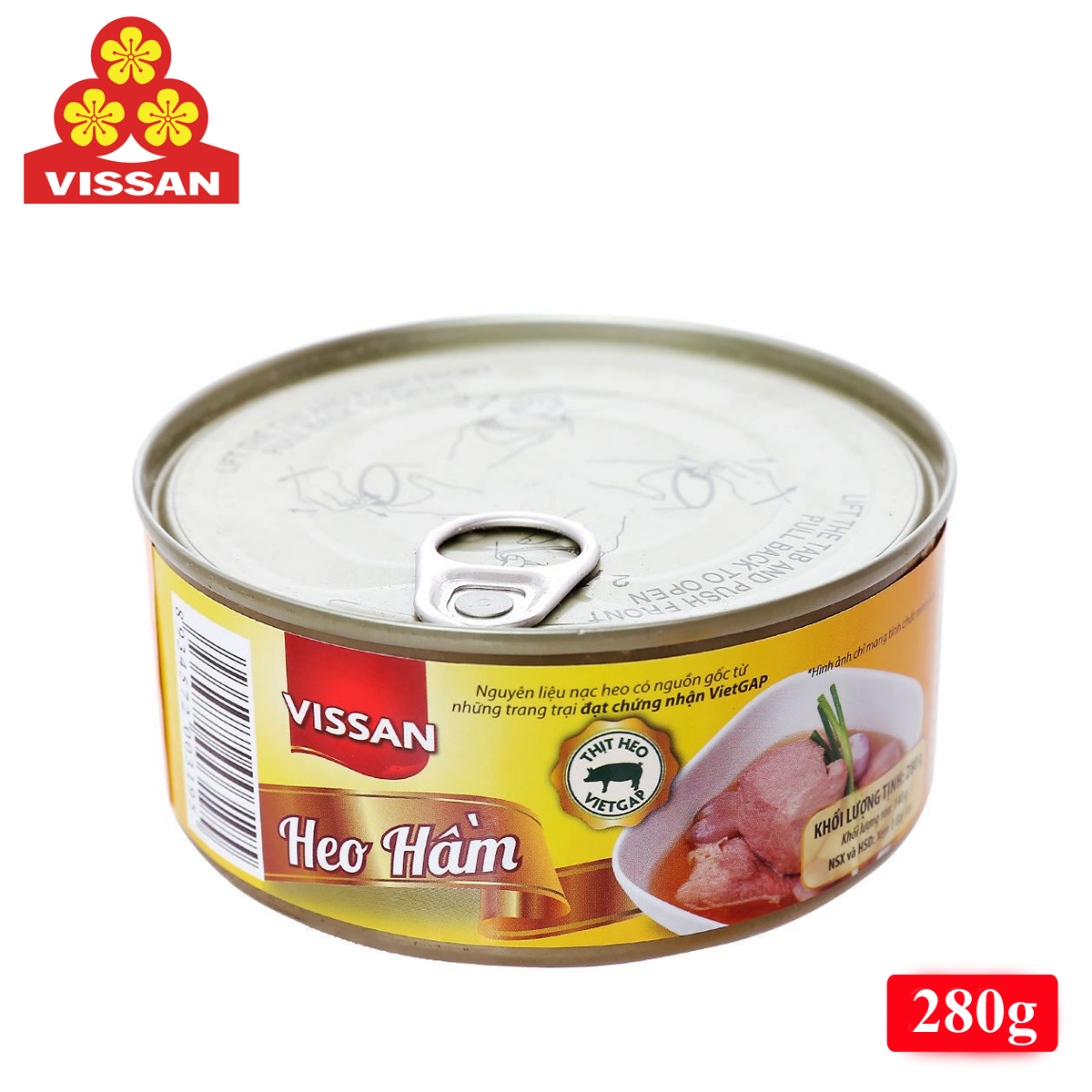 Heo hầm canned pork vissan 280 gram