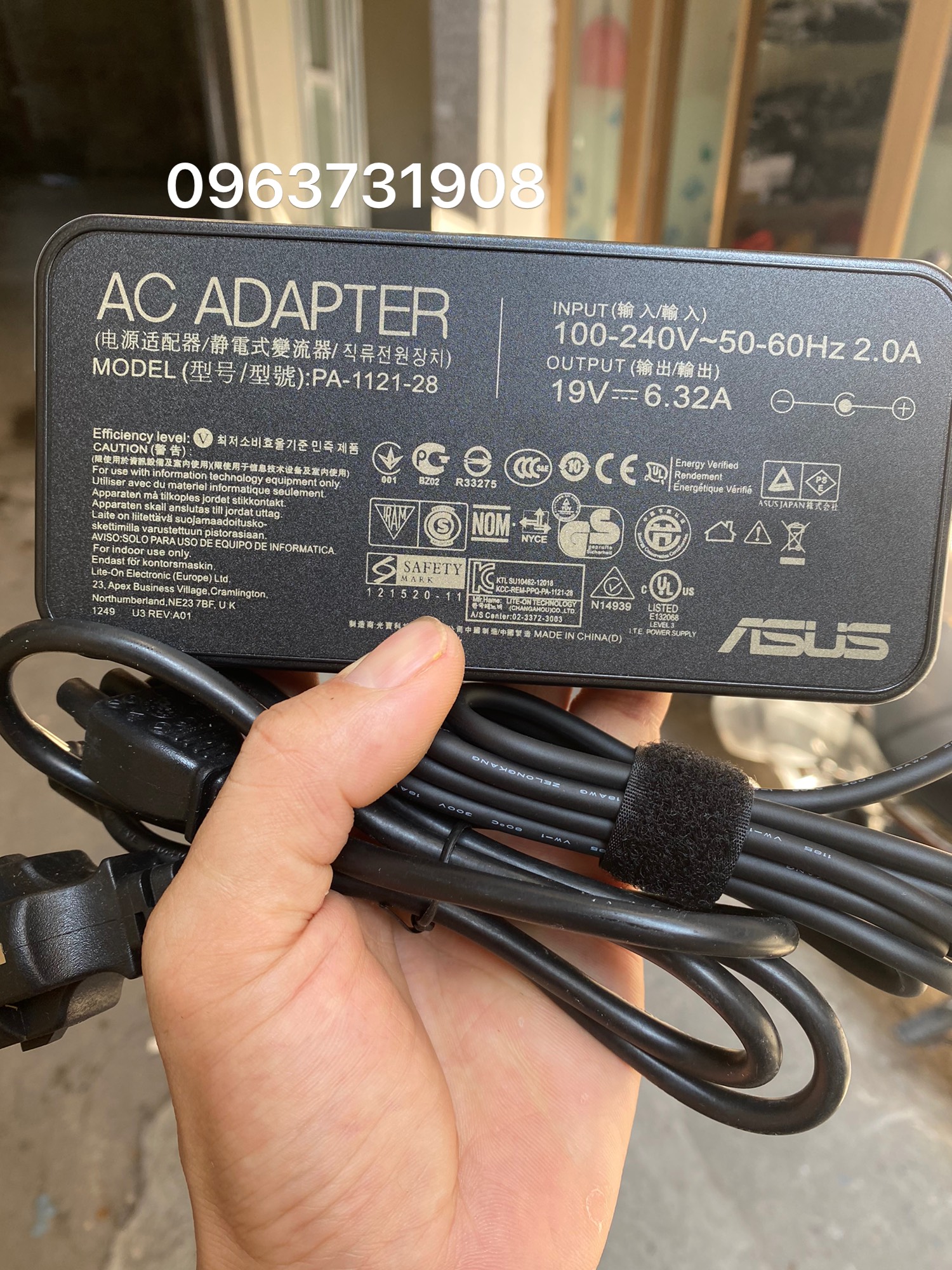 Sạc laptop Asus TUF Gaming FX505 FX505DY FX505DD 120W 19v-6.32A