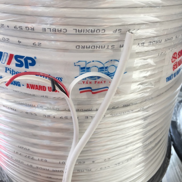 20m dây cáp đồng trục kèm nguồn Sino cho camera