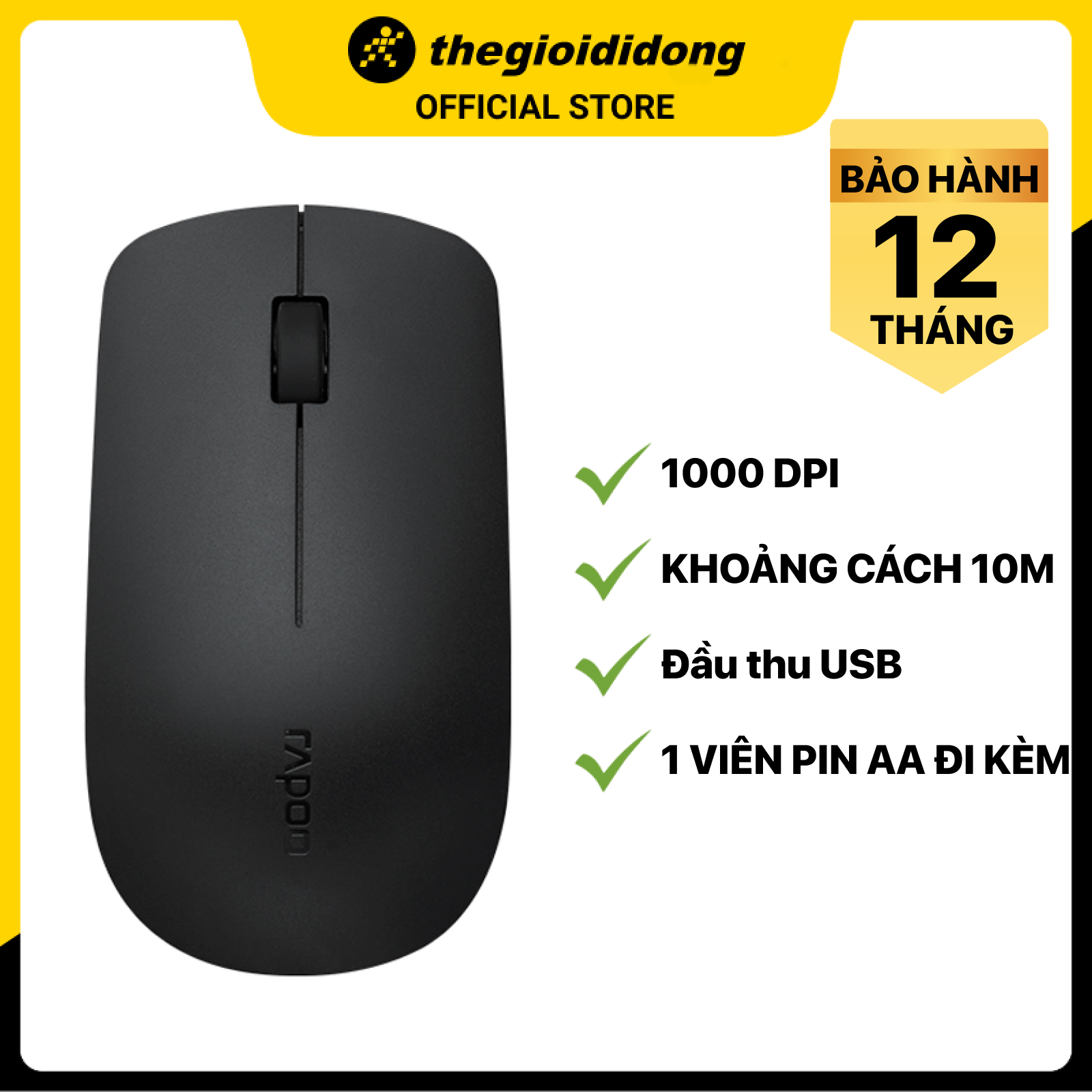 Chuột máy tính Không Dây Rapoo M20 Plus hàng trưng bày đẹp mới 98-99% chính hãng 100% bảo hành 12 tháng