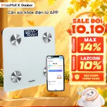 Cân điện tử thông minh Gaabor GWS-M02A cân sức khỏe kết nối bluetooth phân tích 20 chỉ số cơ thể lượng chất khoa học - App tiếng Việt OKOK - Bảo hành 1 đổi 1