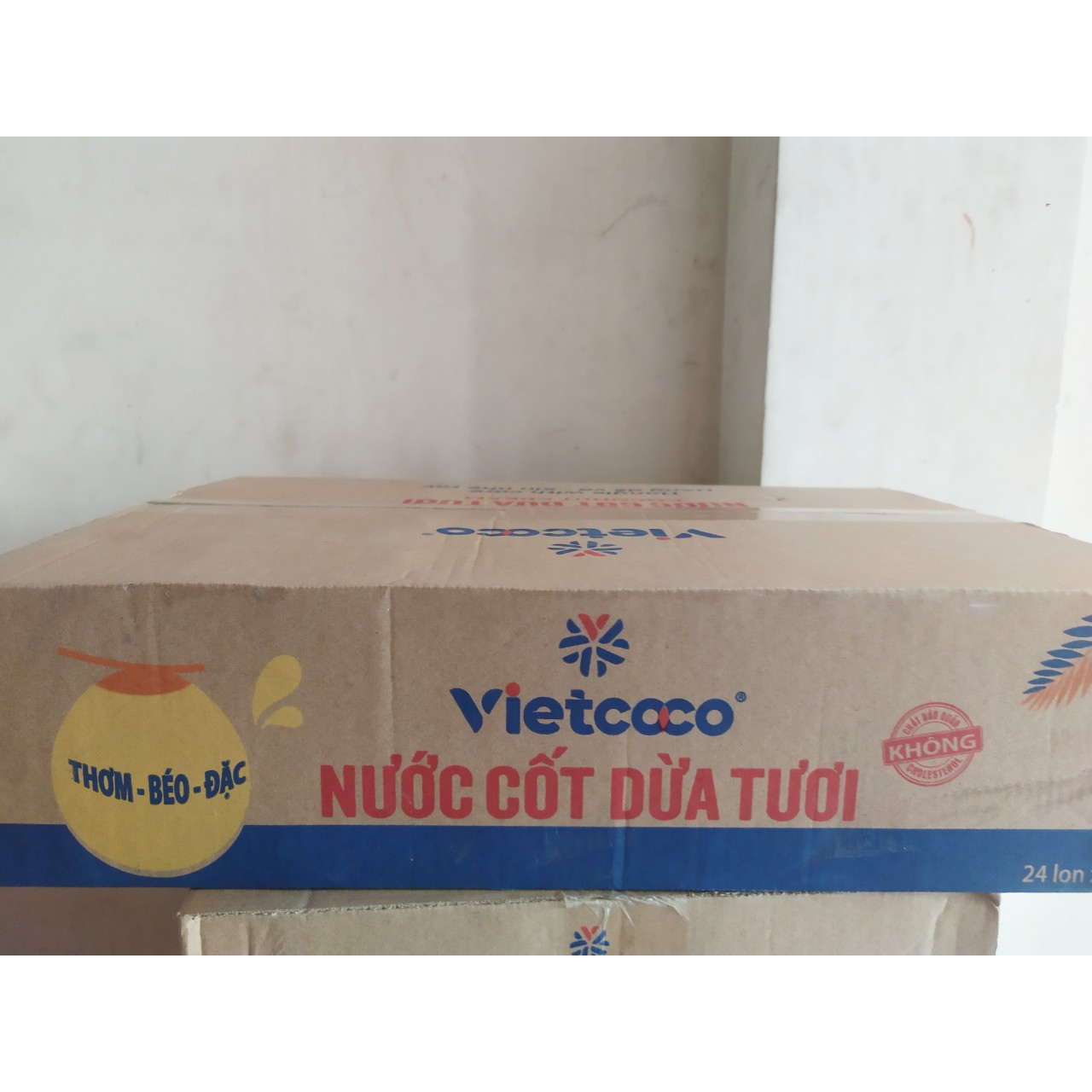 Combo 1 Thùng Nước Cốt Dừa Tươi Vietcoco 24 lon 400g nguyên chất