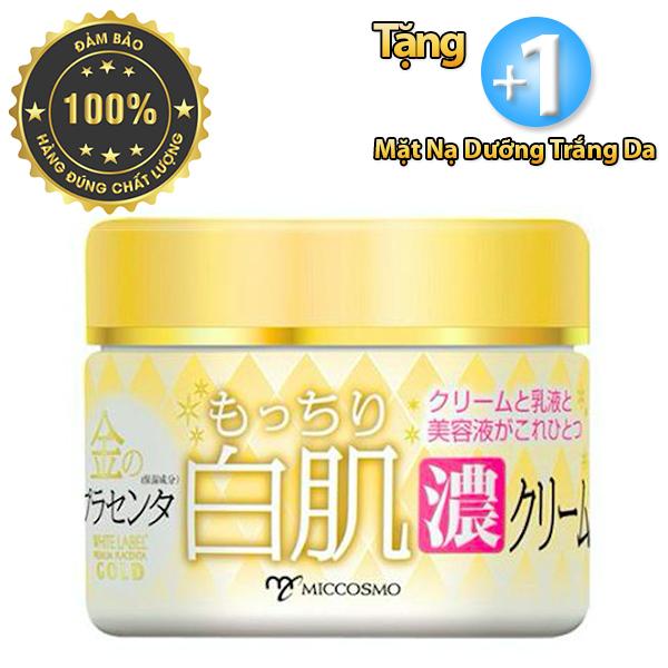 Kem dưỡng trắng da, dưỡng ẩm, chống lão hóa White Label Placenta Rich Gold Cream 60g