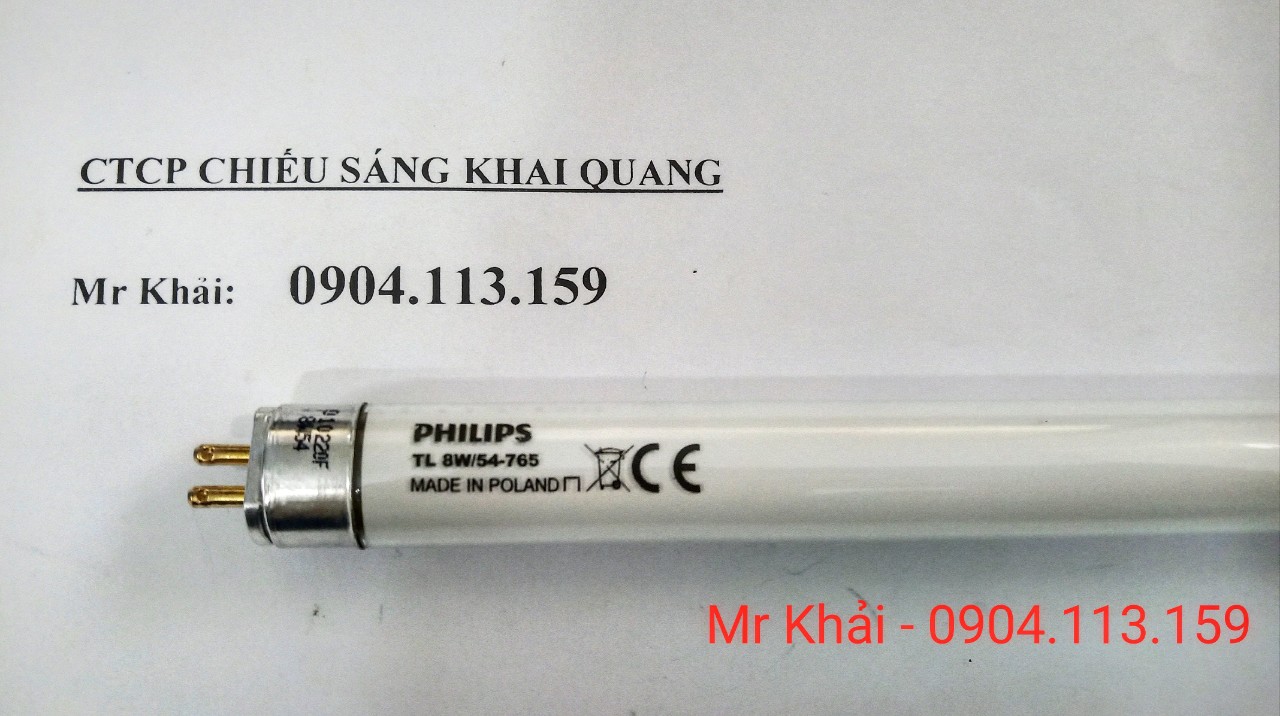 (SALE) Bóng đèn exit T5 8W 30cm PHILIPS TL 8W/54-765