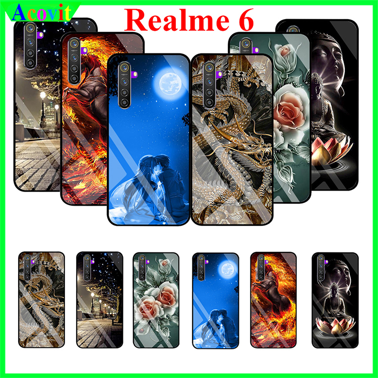 " Ốp lưng REALME 6 mặt kính 3D " _Kiểu dáng sang trọng, mặt kính siêu nét chống bẩn, chống bụi_ Hình ảnh sắc nét, Không mờ, Không phai
