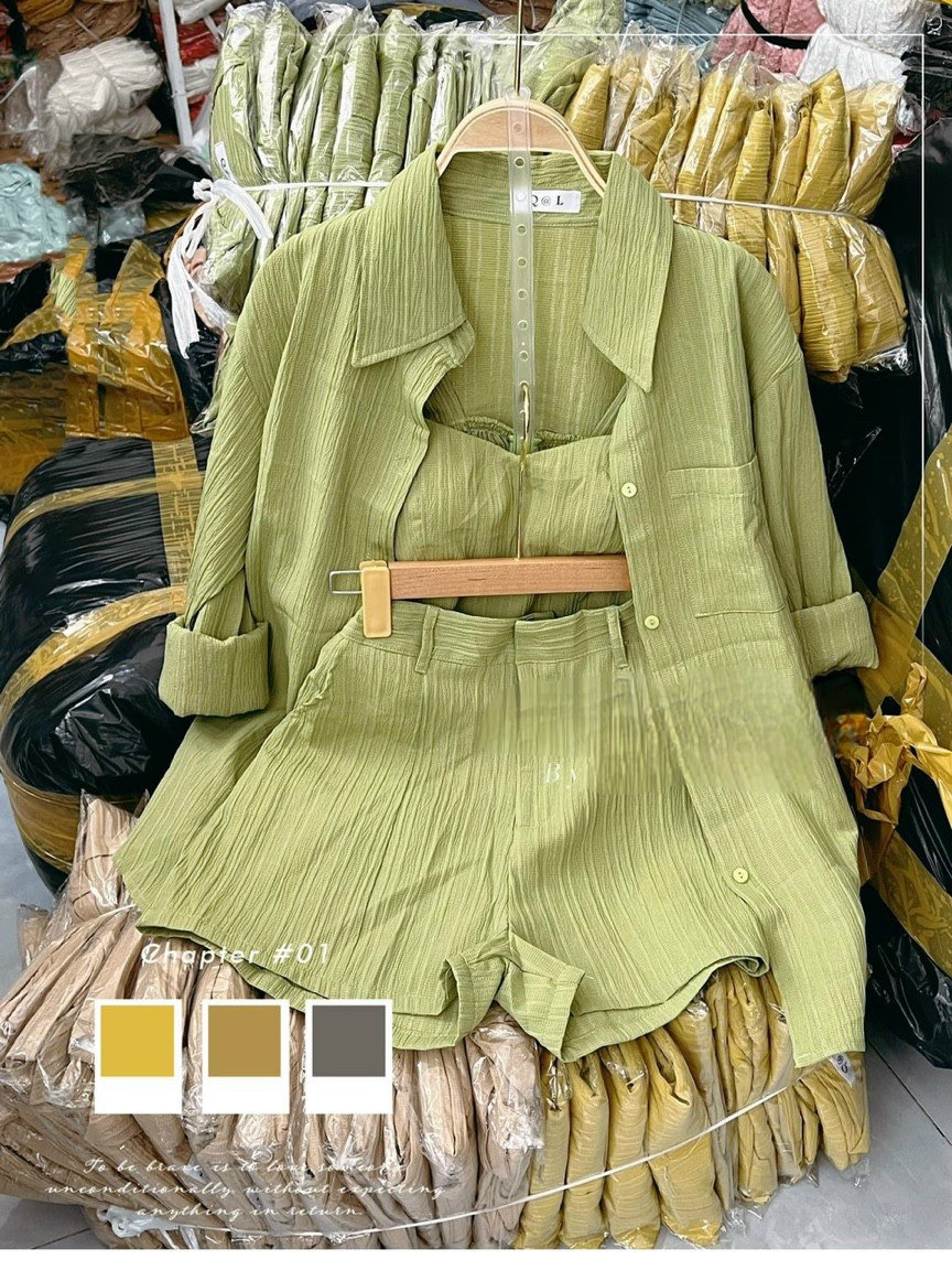 Set đùi 3 món dây kéo
