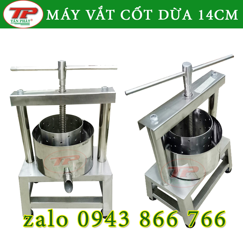 [HCM]Máy vắt ép nước cốt dừa, ép tóp mỡ bằng tay làm bằng inox an toàn thực phẩm dễ dàng vệ sinh sạch sẽ