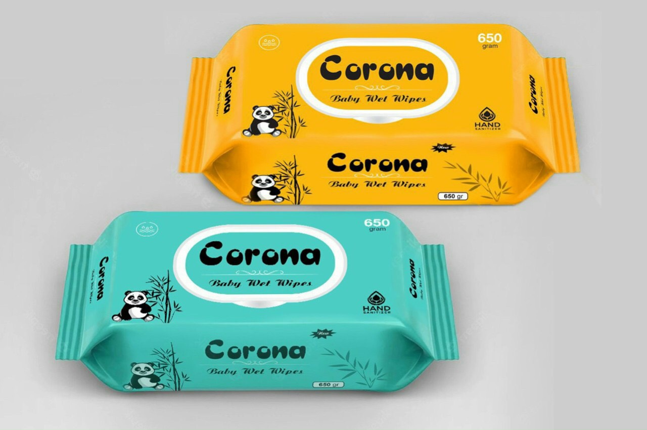 Khăn ướt Corona cao cấp 650gr, bịch siêu to không mùi, chính hãng