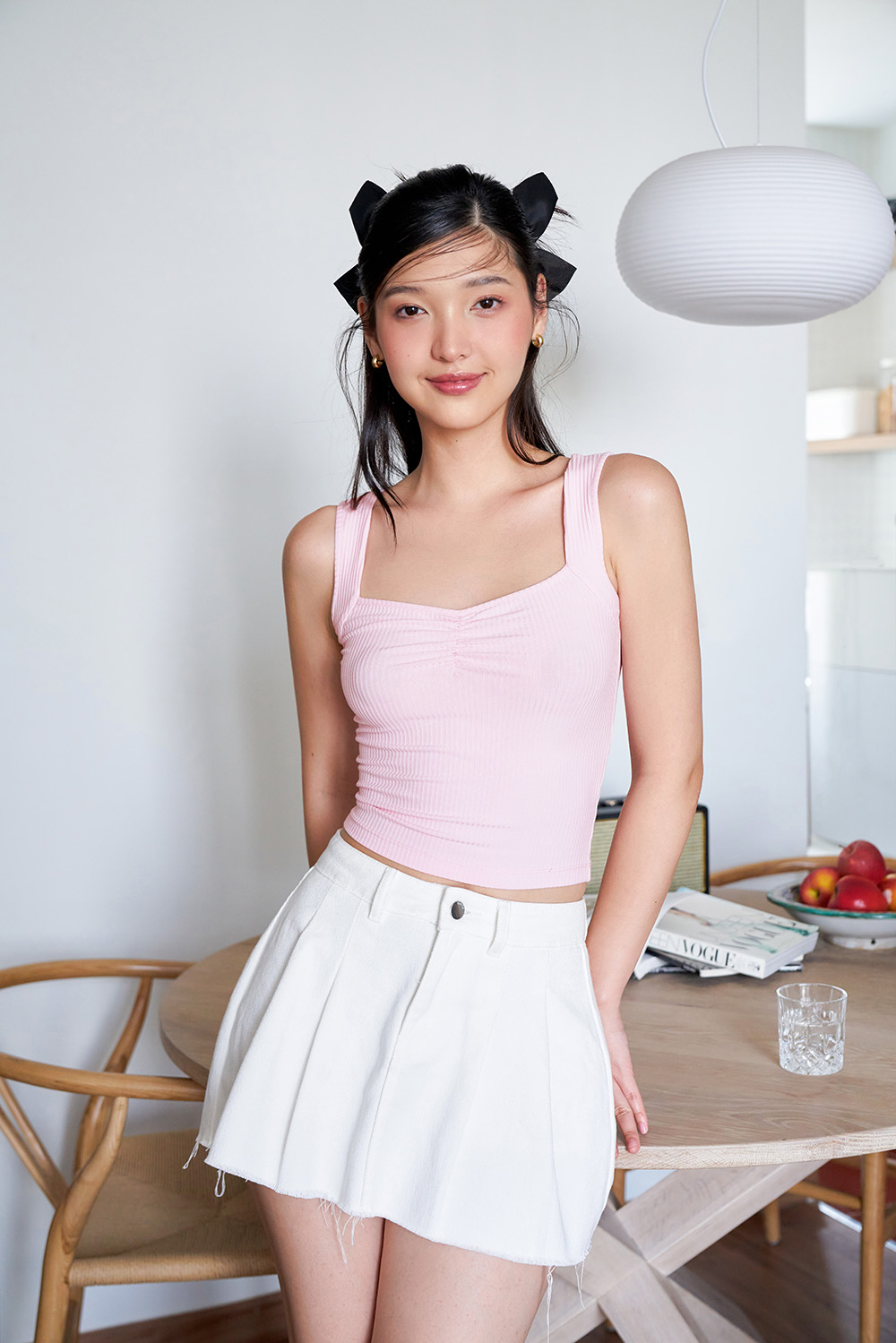 Dottie - áo hai dây vải thun - t0685
