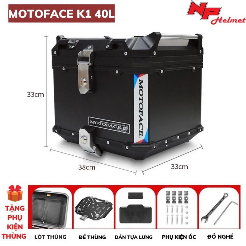 Thùng nhôm xe máy motofacw