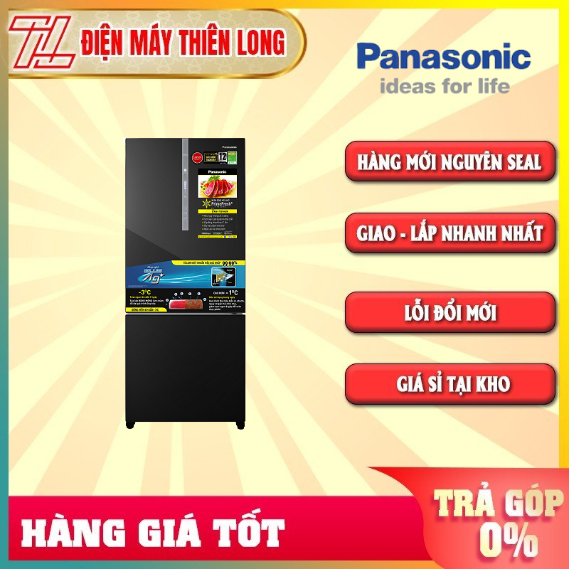 Tủ lạnh inverter panasonic 380lít nr-bx421wgkv mới 2021 - trả góp 0% - giao toàn quốc - ngoài hcm tính phí