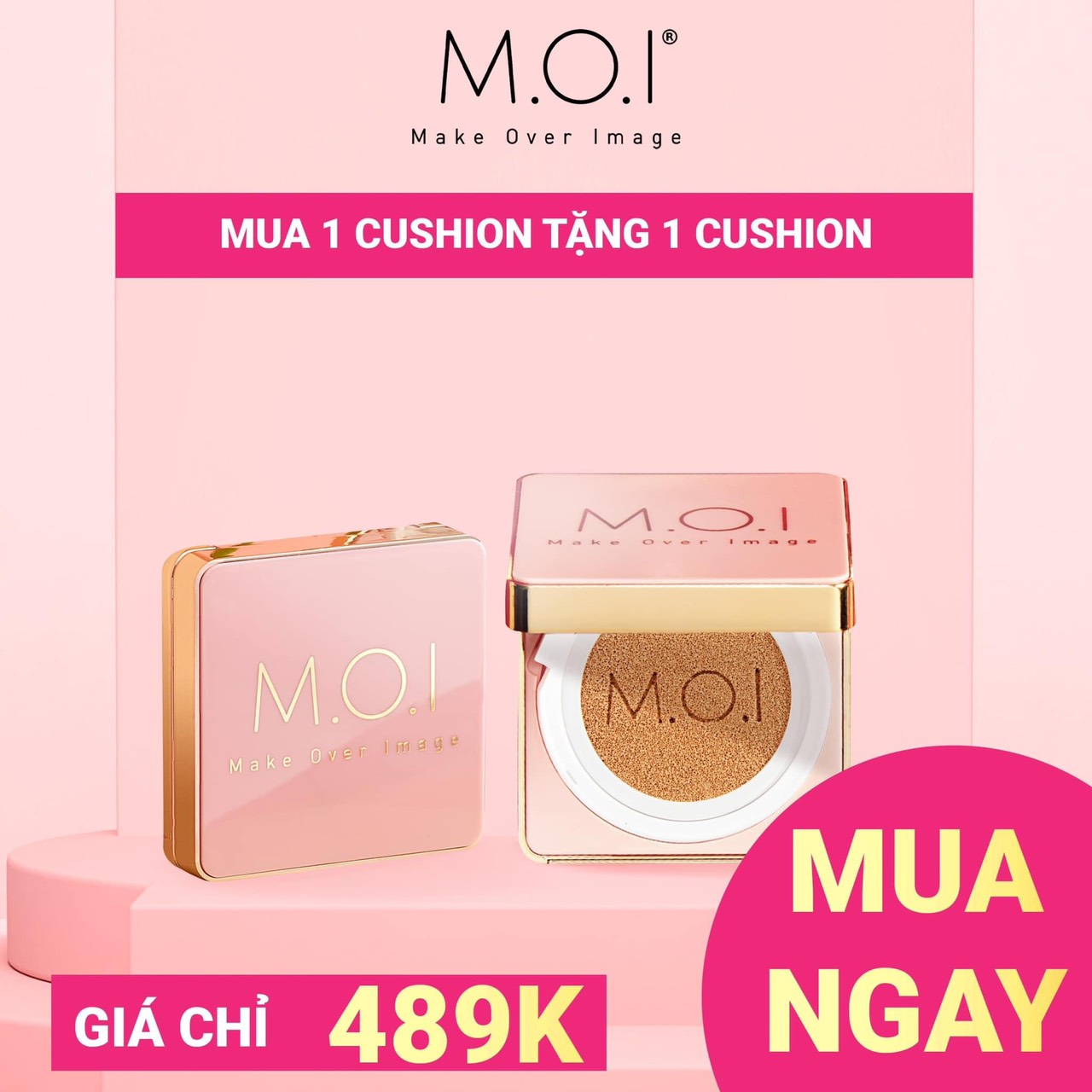 Phấn m.o.i - phấn nước moi hồ ngọc hà - phấn nước cushion moi cosmetics 2020