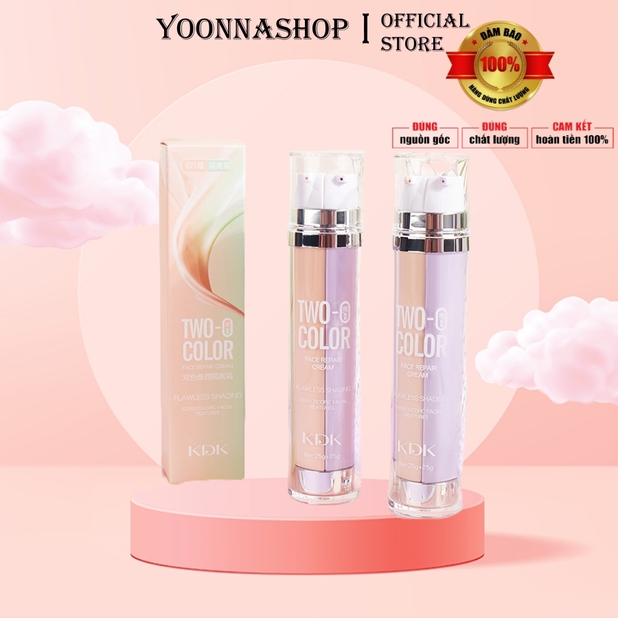Kem Nền BB Cream KDK 50ml Trắng Sáng 2 in 1- Kem Che Khuyết Điểm Và Lỗ Chân Lông Hoàn Hảo A93