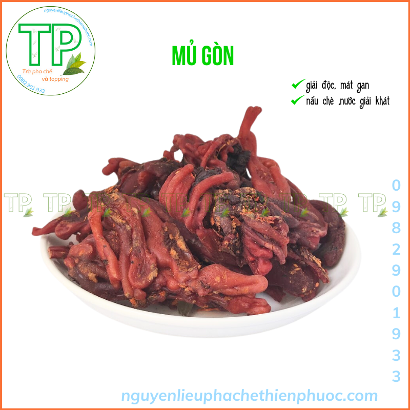 Mủ gòn khô dùng cho món chè hạt é sương sa, sâm bổ lượng -100g