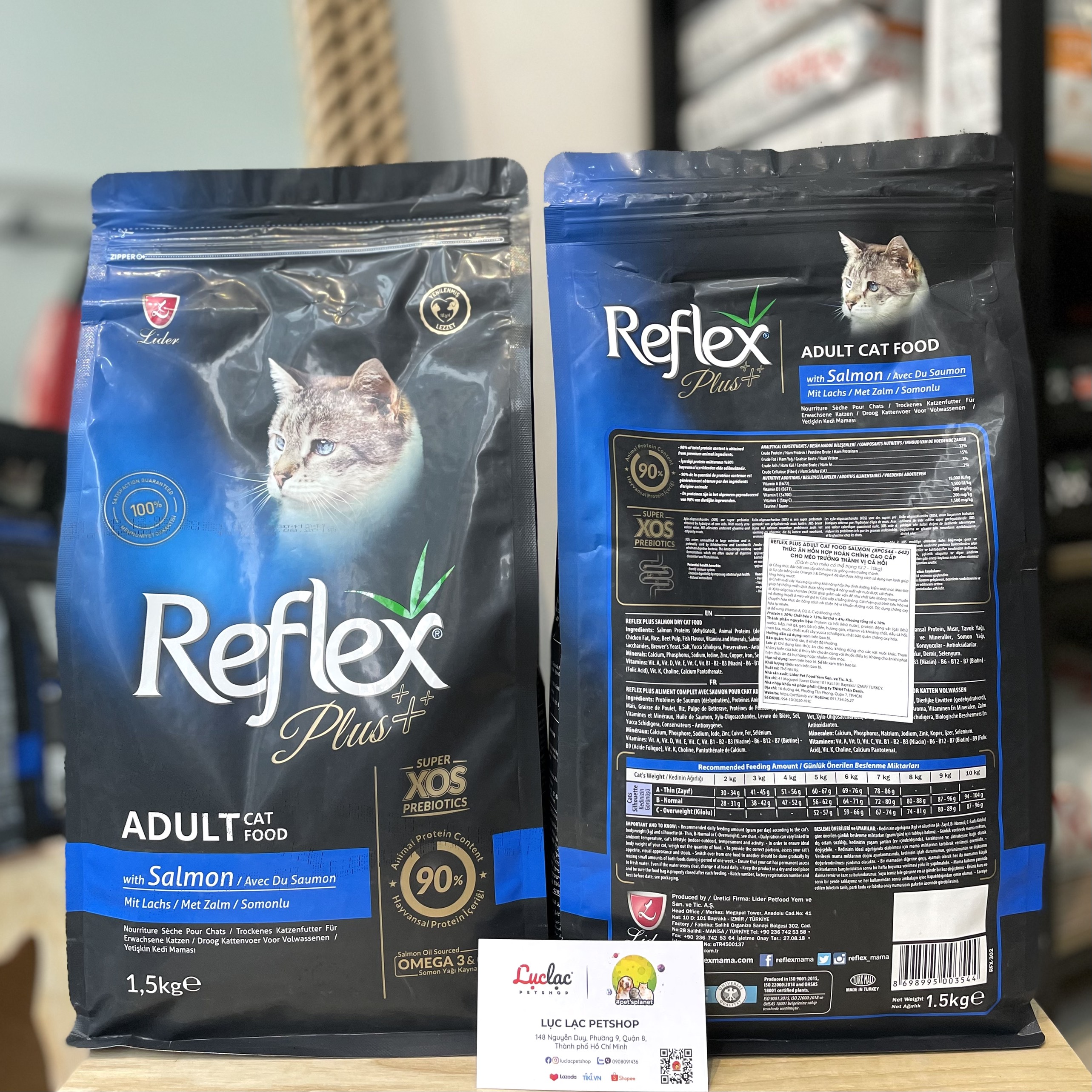 Hạt Reflex Plus Adult dành cho mèo lớn từ 1 tuổi nhập khẩu Thổ Nhĩ Kỳ - Túi 1.5kg