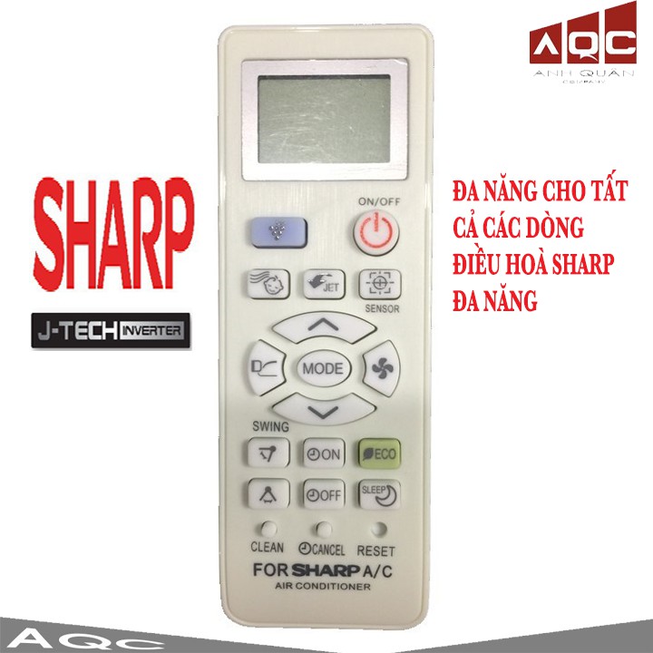 Khiển Remote Điều Hòa Máy Lạnh Sharp Đa Năng