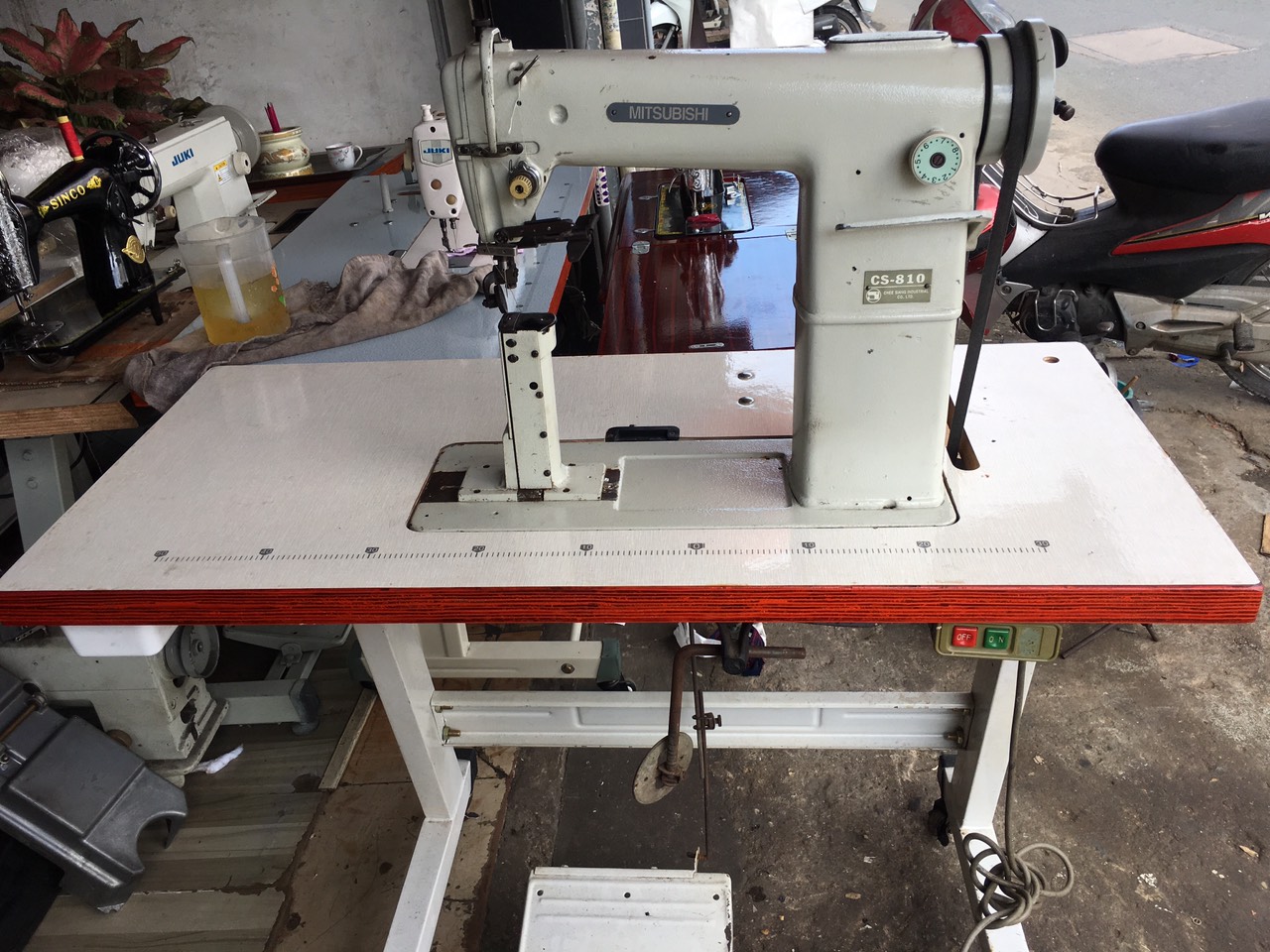 [HCM][Trả góp 0%]MÁY TRỤ NHẸ MITSUBISHI NHẬT CHÍNH GỐC CHUYÊN MAY ĐỒ DA