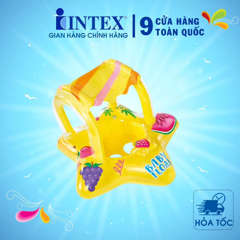 Phao bơi có mái che cho bé intex 56573