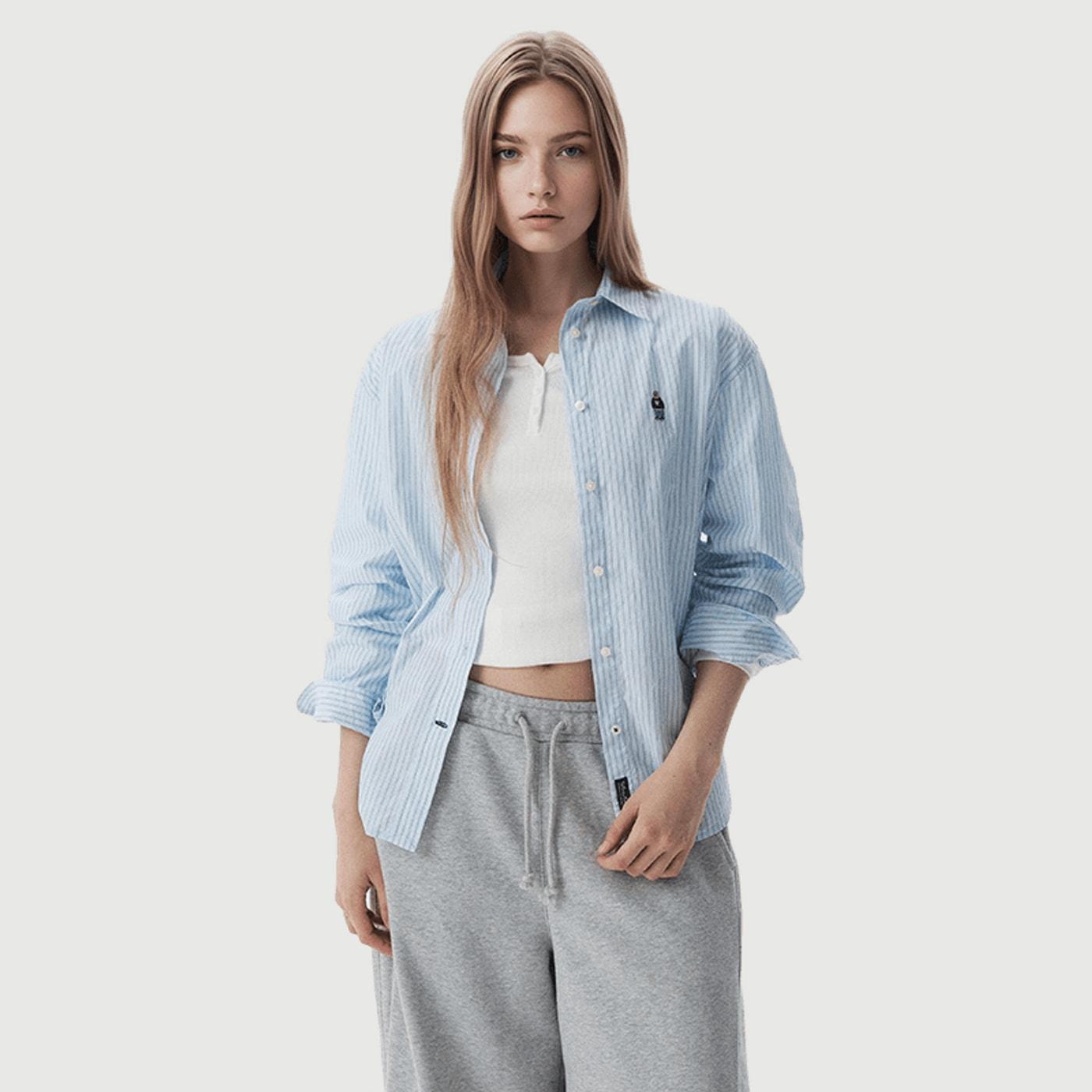 Whoau Women's Steve Loose Fit Shirt (F)_Whyag3721F