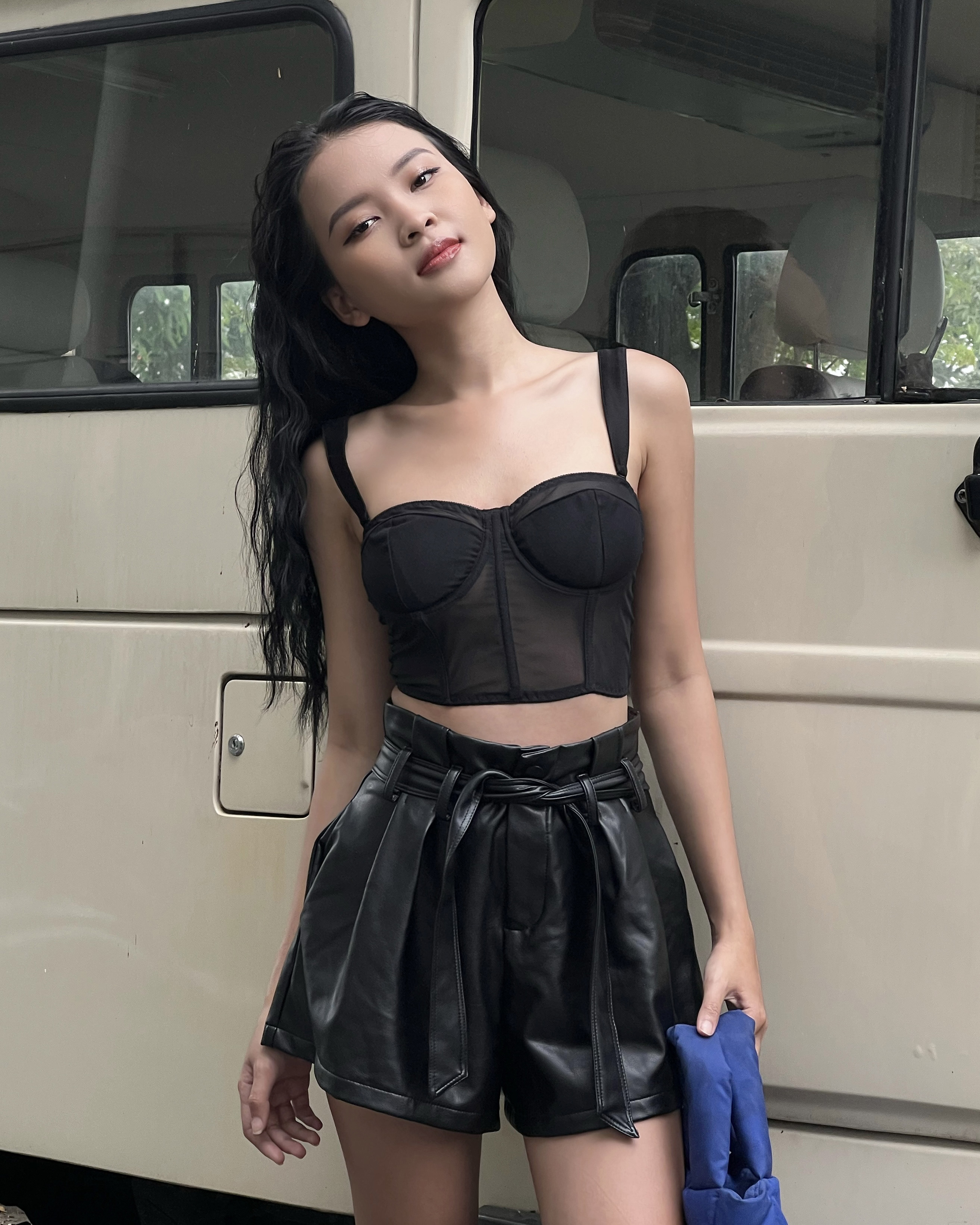 Áo corset quây ngang elexy chống tuột, kèm dây áo lụa toson