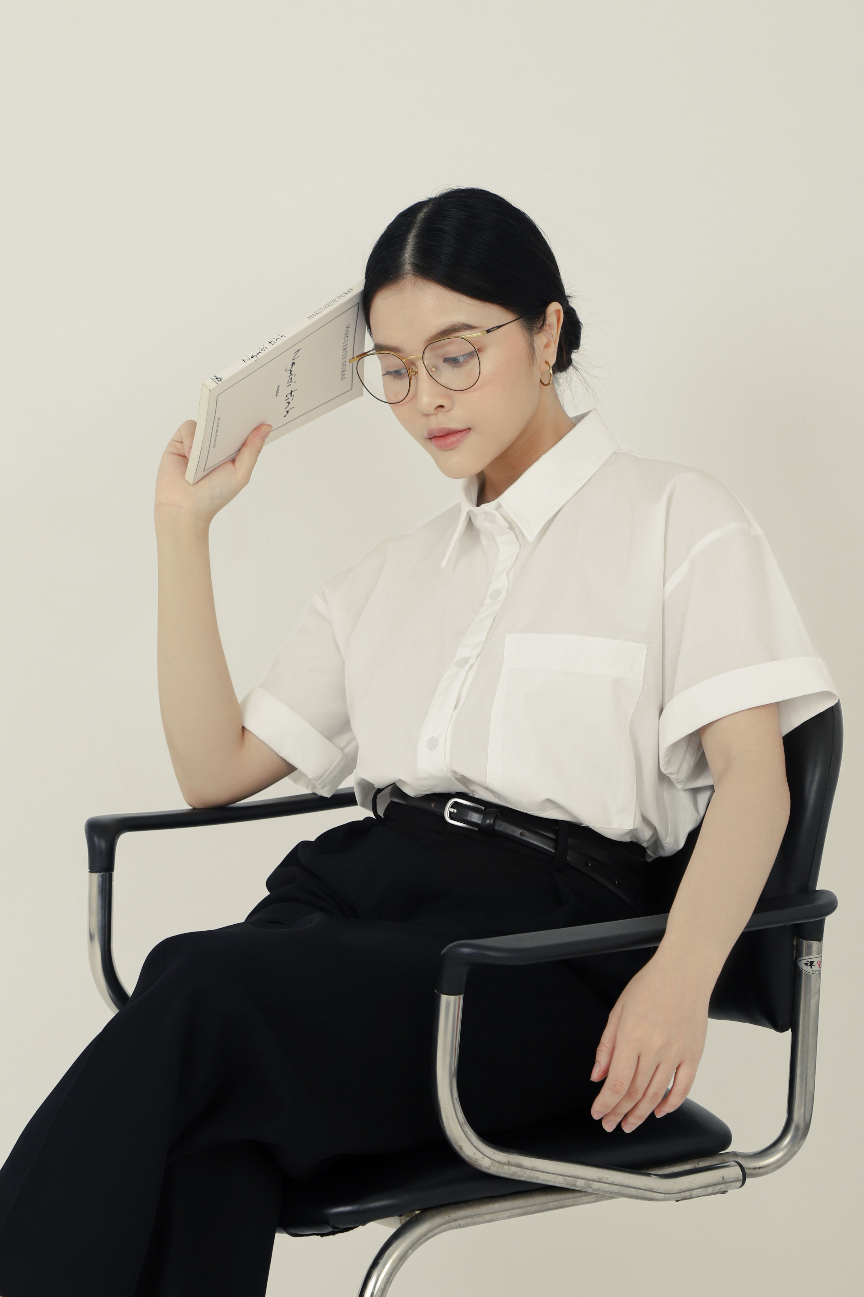 Aoem - the 01 shirt - áo sơ mi nữ tay ngắn vải cotton