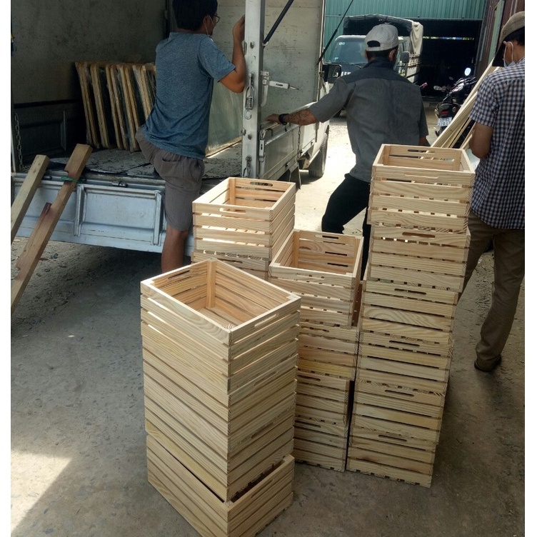 Thùng gỗ pallet - hộp pallet gỗ thông